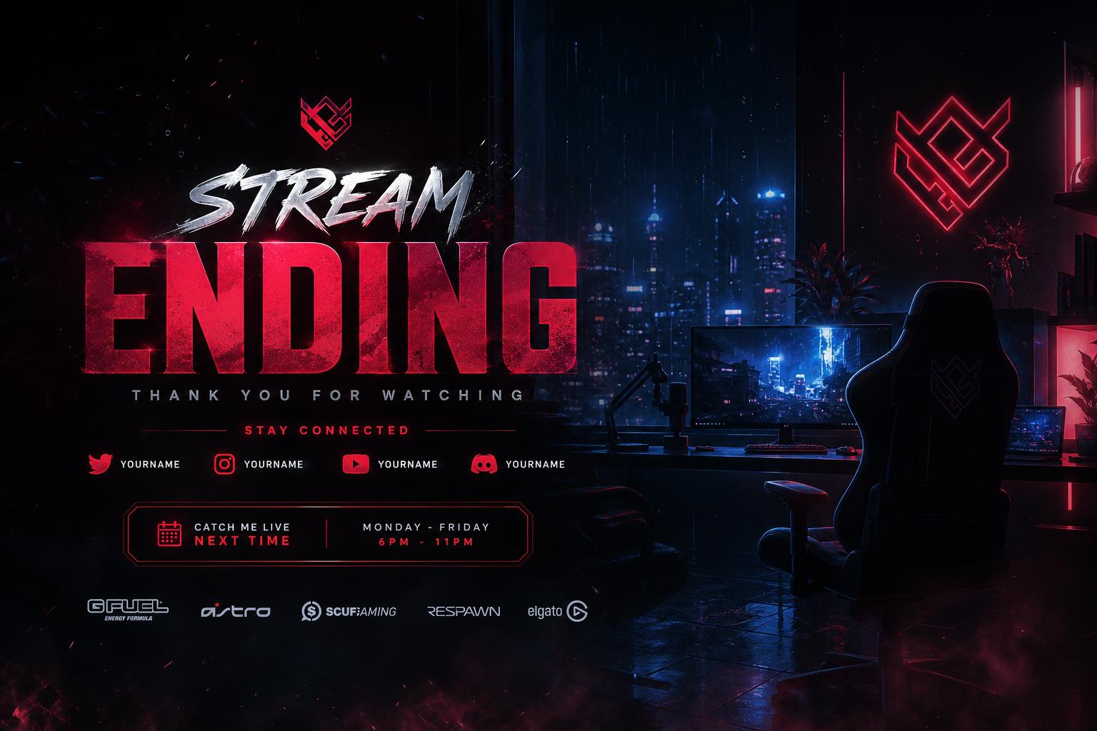 Stream Ending screen