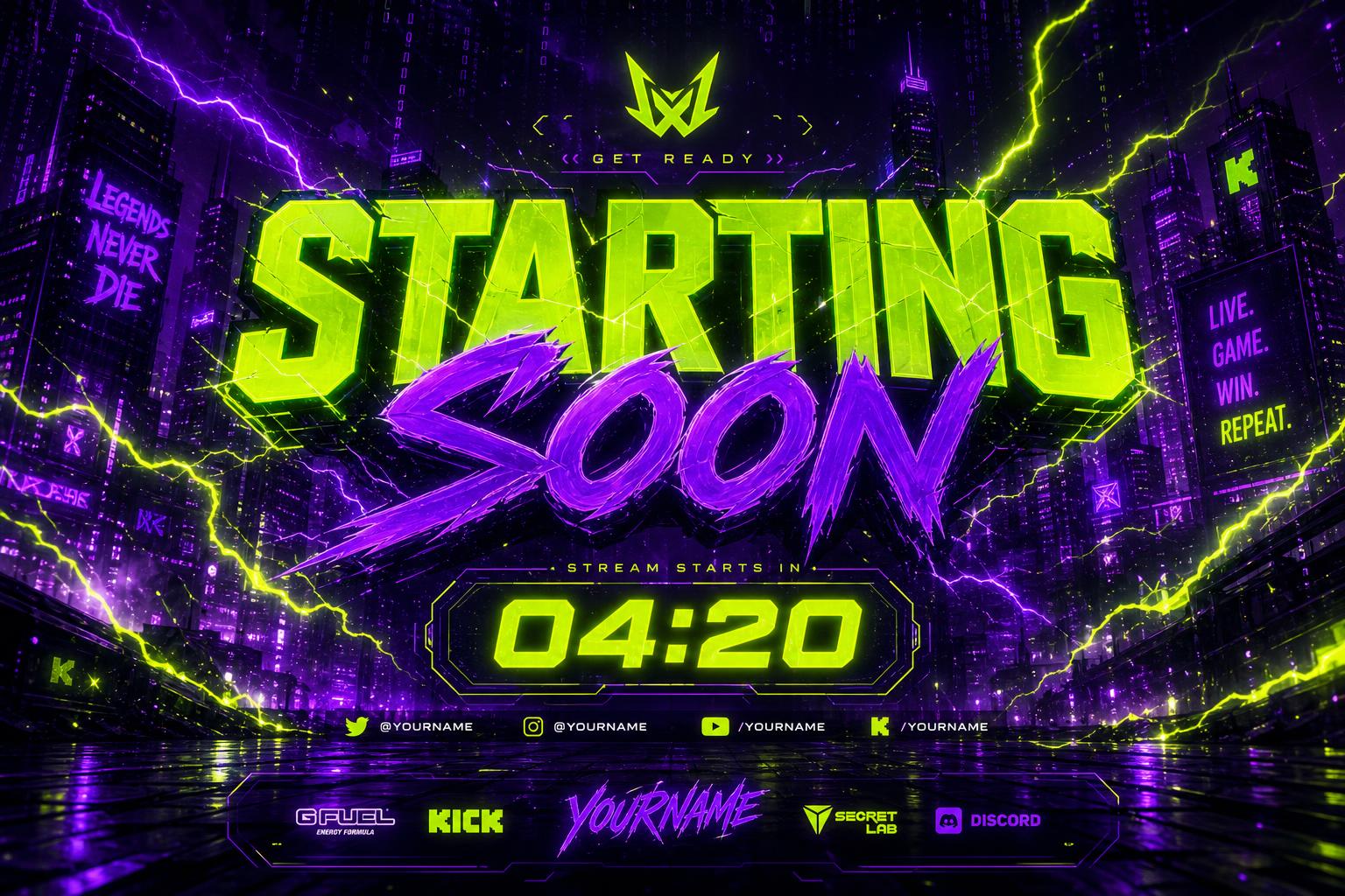 Starting Soon overlay